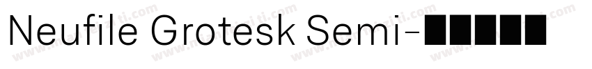 Neufile Grotesk Semi字体转换